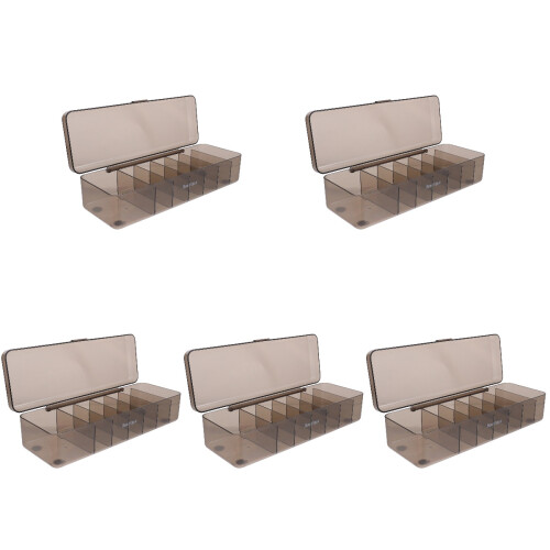 5Pcs Black Electronics Organizer Bin Durable Cable Management Box 1