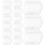 40Pcs Transparent Straw Toothbrush Covers Home Use Lightweight Caps 11
