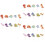 90Pcs Creative Dinosaur Cake Picks for Party Cake Decoration 6