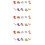 90Pcs Creative Dinosaur Cake Picks for Party Cake Decoration 8