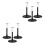6Pcs Stable PVC Figurine Holder for Dolls Figures Display 5
