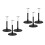 6Pcs Stable PVC Figurine Holder for Dolls Figures Display 6