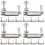 4 Count Cello Tuner Violin Violin Tailpiece Adjusters 2.7x2.4cm Silver 4