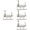 4 Count Cello Tuner Violin Violin Tailpiece Adjusters 2.7x2.4cm Silver 5