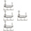 4 Count Cello Tuner Violin Violin Tailpiece Adjusters 2.7x2.4cm Silver 6