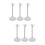 6Pcs Stable White Doll Stand Support Adjustable PVC Figure Display 6