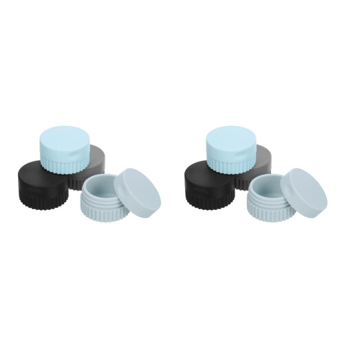 8Pcs Soft Silicone Travel Container Waterproof with Lid