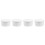4Pcs White ABS Ice Cube Tray Smooth Surface Ice Block Mold 3