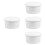 4Pcs White ABS Ice Cube Tray Smooth Surface Ice Block Mold 5