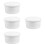4Pcs White ABS Ice Cube Tray Smooth Surface Ice Block Mold 6