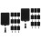 20Pcs Black Writable Price Display Holders for Store Shelves 3