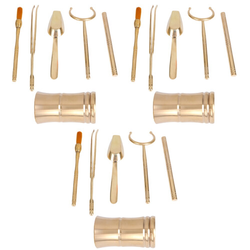 3Pcs Assorted Color Tea Ceremony Tool Set for Chinese Gong Fu Tea 1