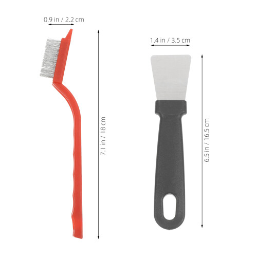 3Sets Assorted Color Crevice Cleaning Brush Set Durable Household Tool 1