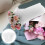 4Rolls White DIY Flower Bouquet Wrap Mesh with Airflow Wave Design 8
