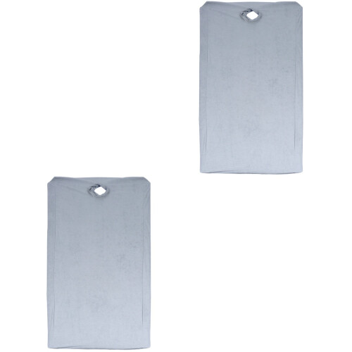 2Pcs Waterproof Grey Fitted Beauty Bed Sheets with Face Hole 2