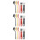 3Sets Assorted Color Crevice Cleaning Brush Set Durable Household Tool 7