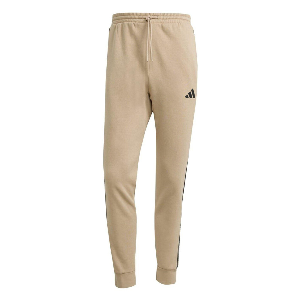 Adidas (Xl, Sandstone) Mens Essentials Stripe Tapered Joggers Multicoloured