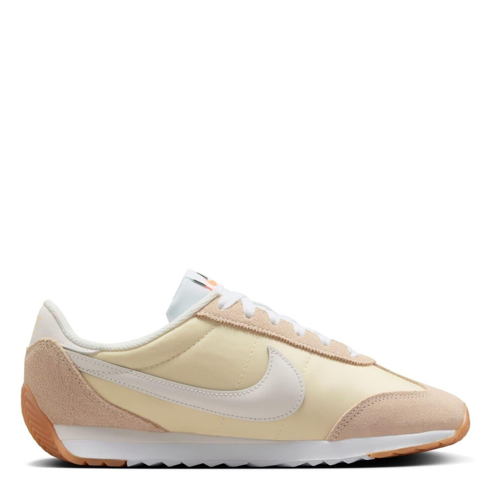 Nike (7 Uk, Off /Gum) Womens/Ladies Waffle Debut Suede Wedge Trainers White