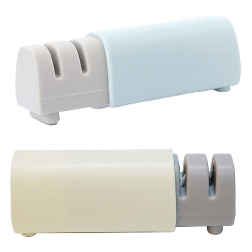 Safe Cutter Sharpener With Nonslip Base For Secure-Beige 2