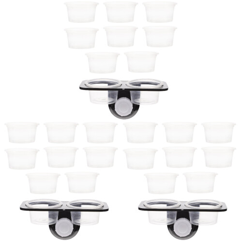 3Sets Langlebiger Plastik Lizard Feeder Mit Wasser- Und Futterschale 1