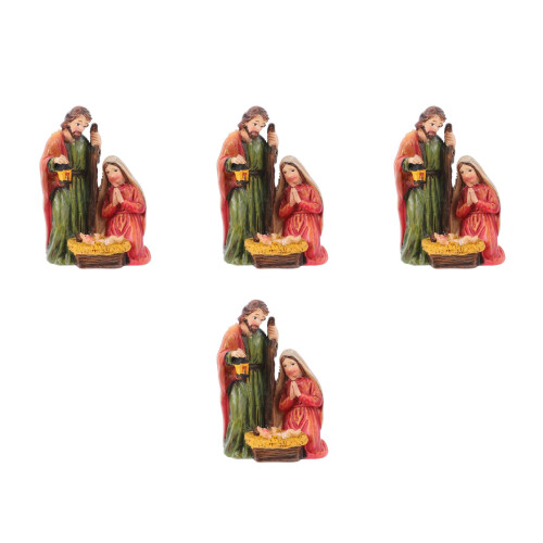 4Stk Kompakte Harz Krippenornamente - Jesus 1