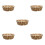 5Pièces Panier Décoratif En Bambou Pour Fruits Snacks 6