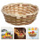 5Pièces Panier Décoratif En Bambou Pour Fruits Snacks 8