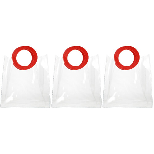 3Pièces Cadeau Portable Transparent, Résistant Avec 2