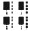 20Pièces Petits Panneaux Ardoise Réutilisables Fixation Clip Pour Rack 6