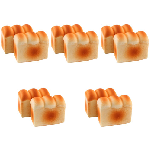 10Pièces Jouets Décompression Pain Coloré Doux Durable Pour Relaxation 1