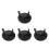 4Pièces Kit Tambour Arrière Robuste Pour Électrique Noir 3