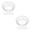 8Pièces Couvercles Blancs En Silicone Pour Verre Réutilisables 5