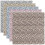 5Pièces Tissu Coton Doux Pour DIY Patchwork 6