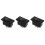 3Pièces Interrupteur Lève-Vitre ABS Noir Compatible Remplacement Auto 3