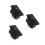 3Pièces Interrupteur Lève-Vitre ABS Noir Compatible Remplacement Auto 5