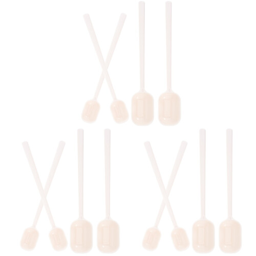 12Pièces Mini Cuillères Blanches Pour Épices 1