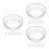 12Pièces Couvercles Blancs Silicone Verre Usage 3