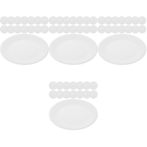200Pièces Assiettes Jetables En Papier Pour 1
