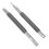 2Ensembles Outil Pointeau Double Tête Acier Carbone Argent Polyvalent 9