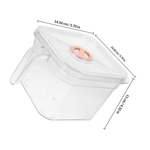 Mini Aquarium Transparent Avec Couvercle Pour 1