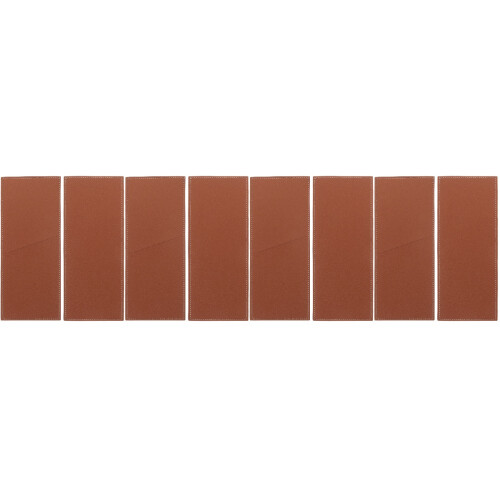 8Pièces Étuis Couteaux Cuir PU Marron 2