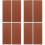 8Pièces Étuis Couteaux Cuir PU Marron 4