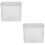 2Pièces Rangement Pain Transparent, Boîte Robuste Pour 5
