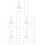 150Pcs Plastic Transparent Flower Stem Holders Adhesive Display Bases 4