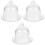 3Pièces Présentoir À Gâteaux En Verre Transparent Couvercle 2
