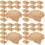 100Pièces Boîtes Alimentaire Papier Kraft Khaki Polyvalentes 4