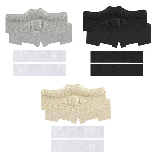 4 Pairs Heel Support Pads with Hook & Loop Straps For-Apricot M 2