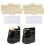 4 Pairs Heel Support Pads with Hook & Loop Straps For-Apricot M 4
