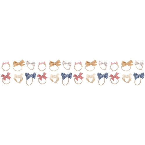 24Pièces Bandeaux Bébé Coton Doux Variées 2
