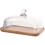 2Pièces Présentoir Gâteau Transparent Dôme Bois Pour Mariage 4